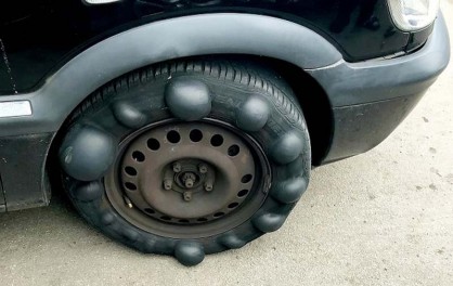 Lốp ô tô bị chửa nguy hiểm như thế nào?